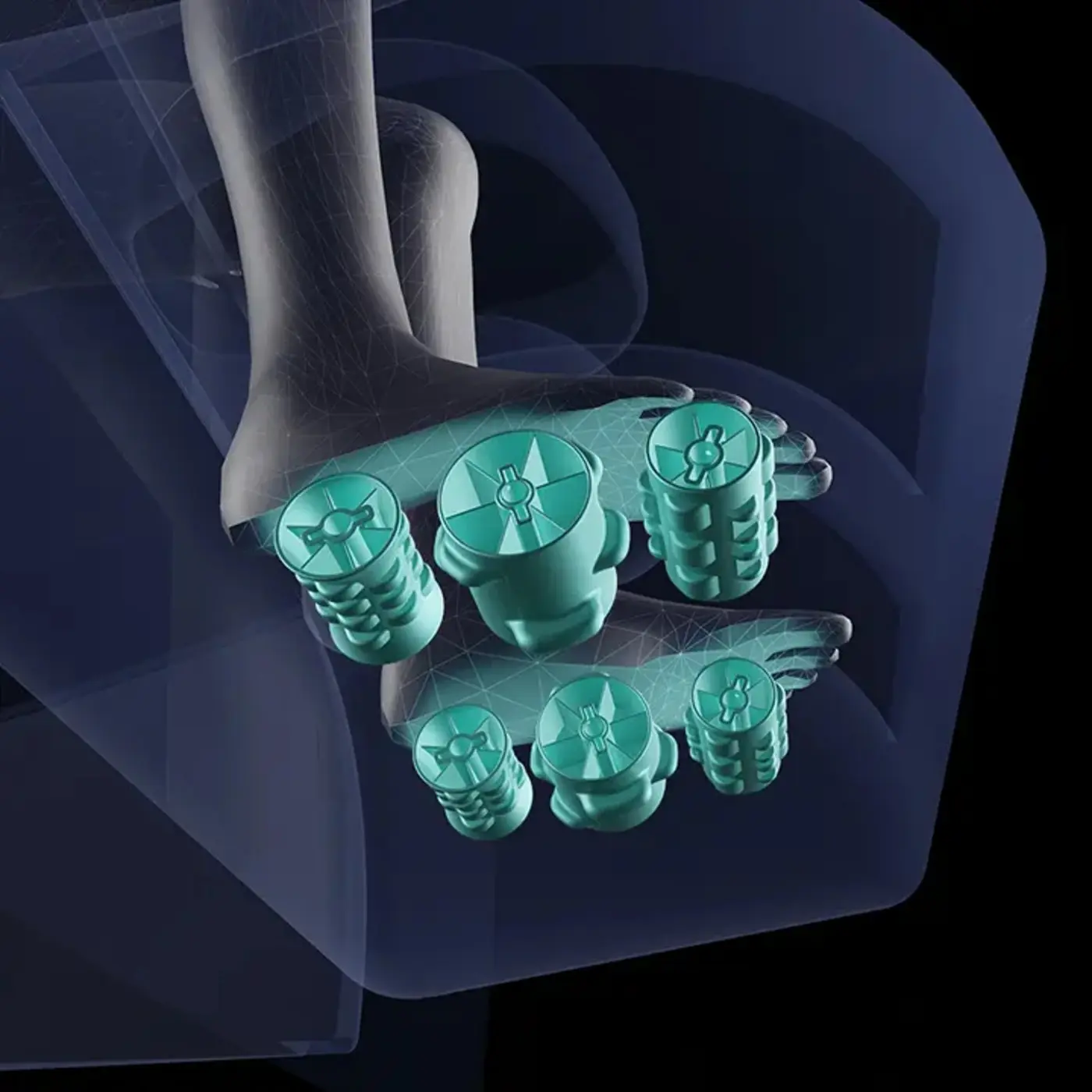 Triple Sole Reflexology Foot Rollers