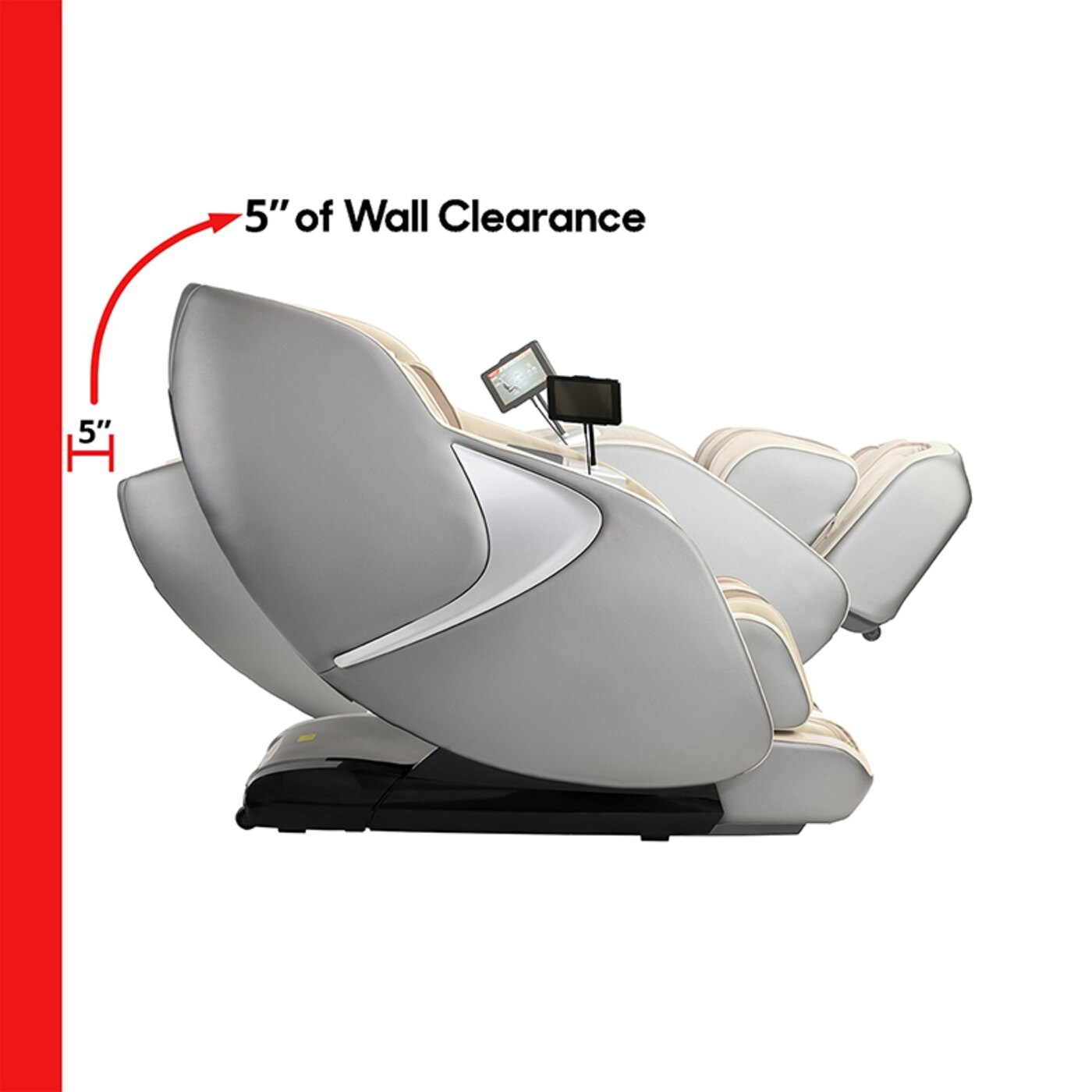 Zero Wall Fit™ Space-saving Technology